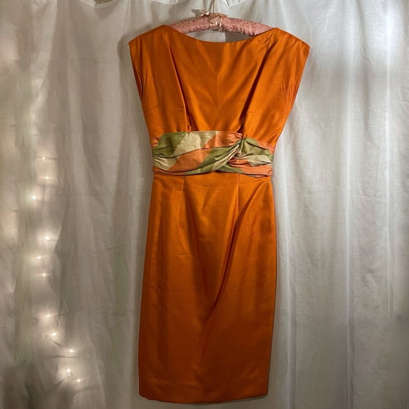 Vintage Cocktail Dress with Matching Overcoat - Picture 2 of 9